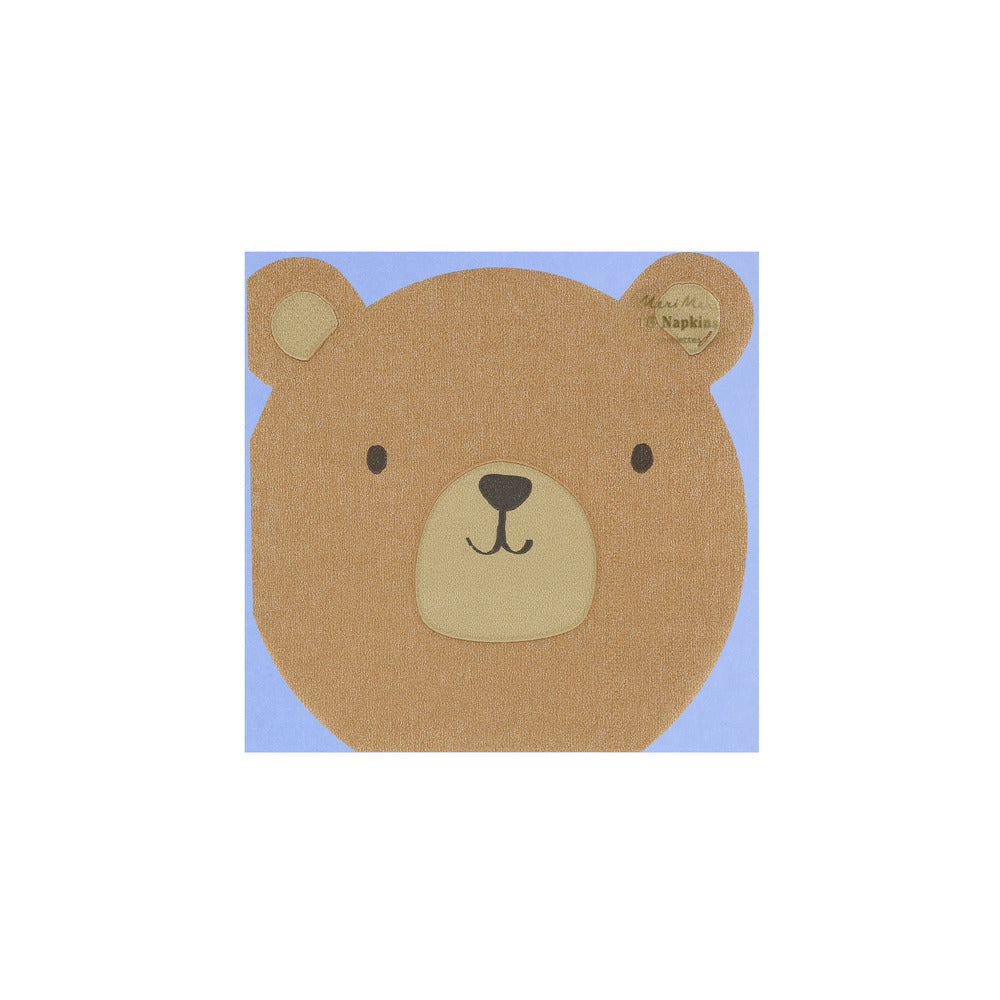 Servilletas con forma de oso pardo