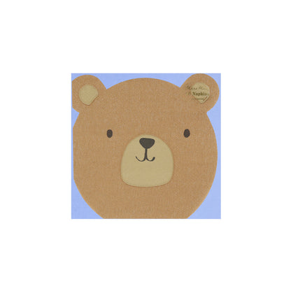 Servilletas con forma de oso pardo
