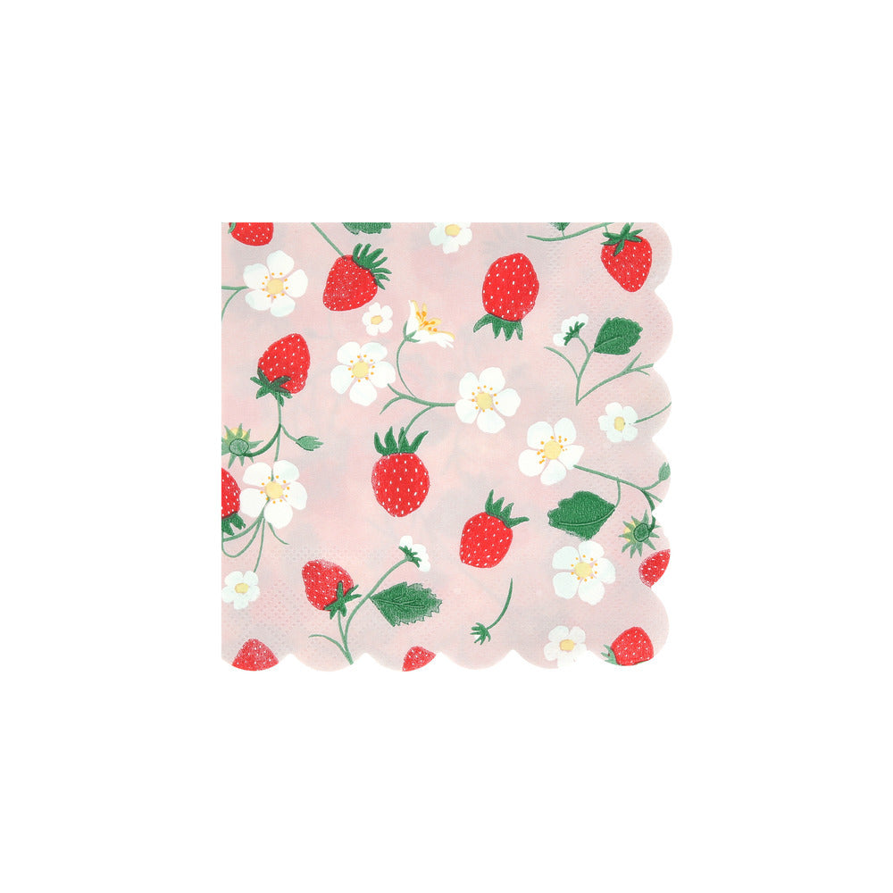 Servilletas frutillas - pequeñas