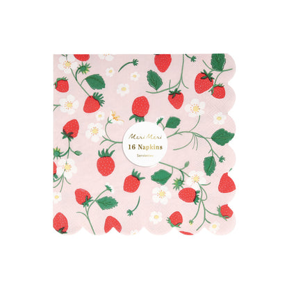 Servilletas frutillas - grandes
