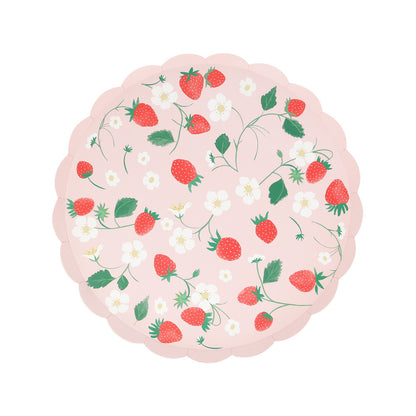 Platos frutillas - medianos