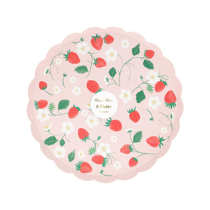 Platos frutillas - medianos