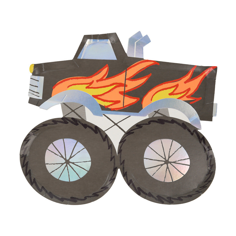 Platos con forma de monster truck