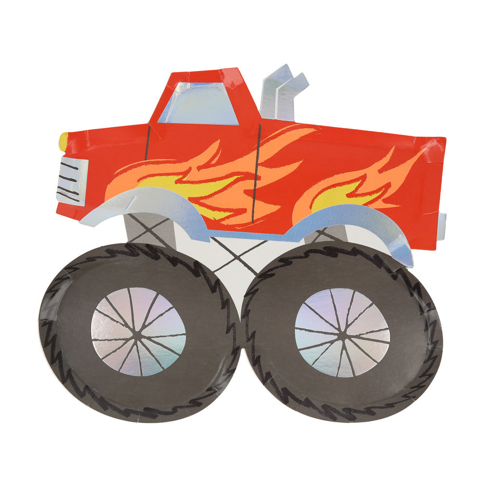 Platos con forma de monster truck