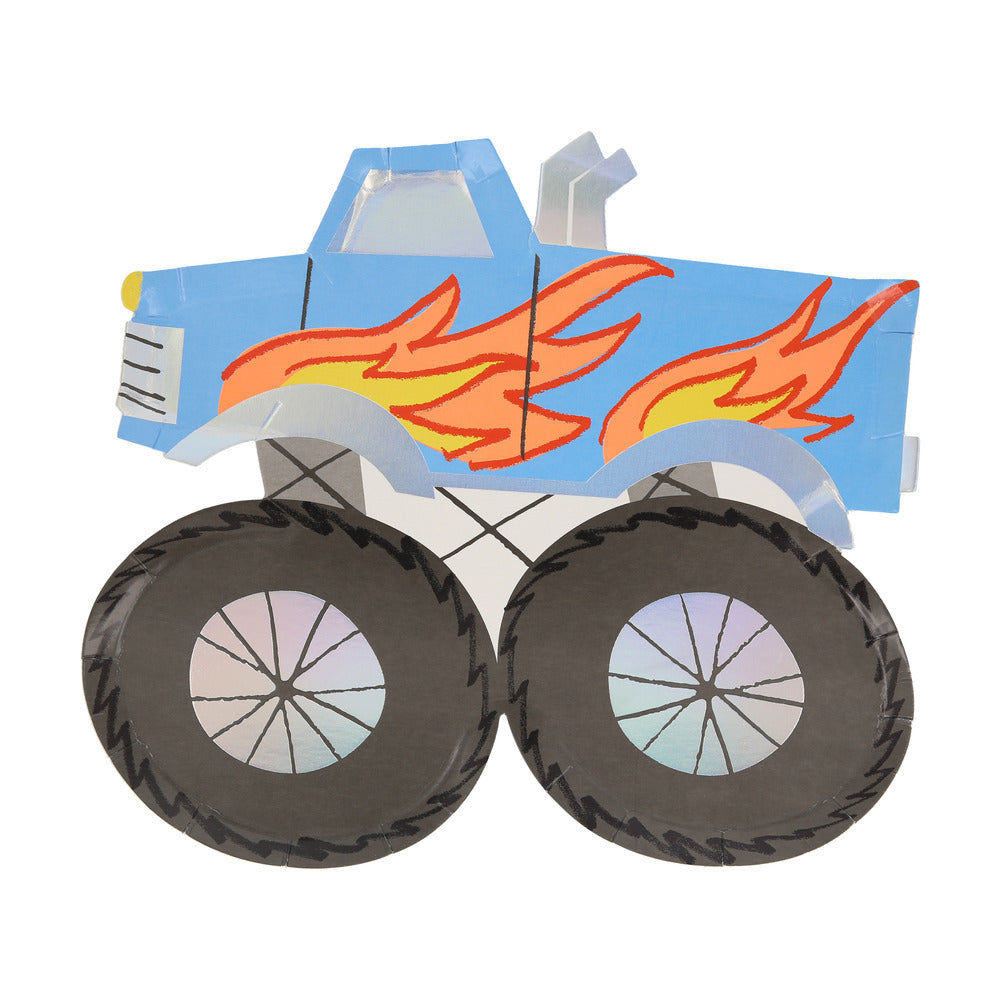 Platos con forma de monster truck