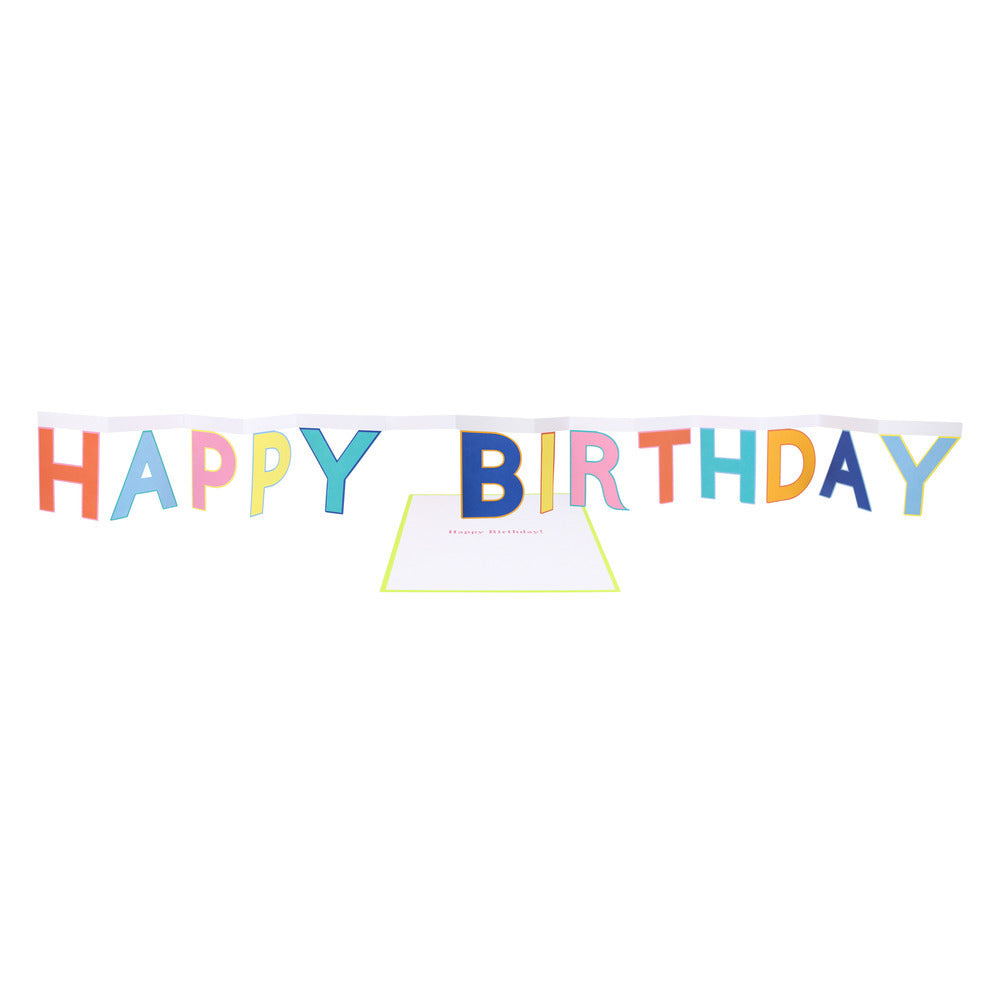 Tarjeta - guirnalda de cumpleaños