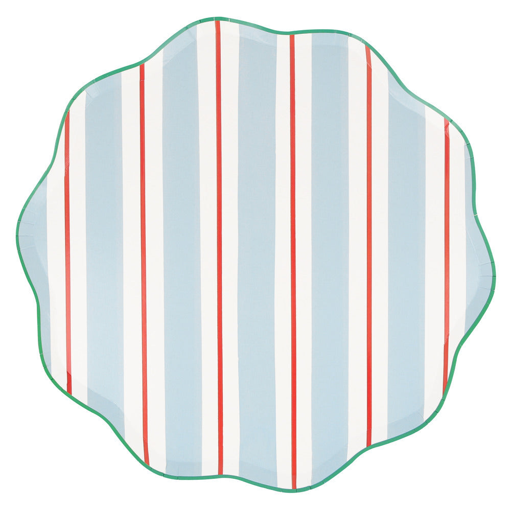 Platos preppy stripes - grandes