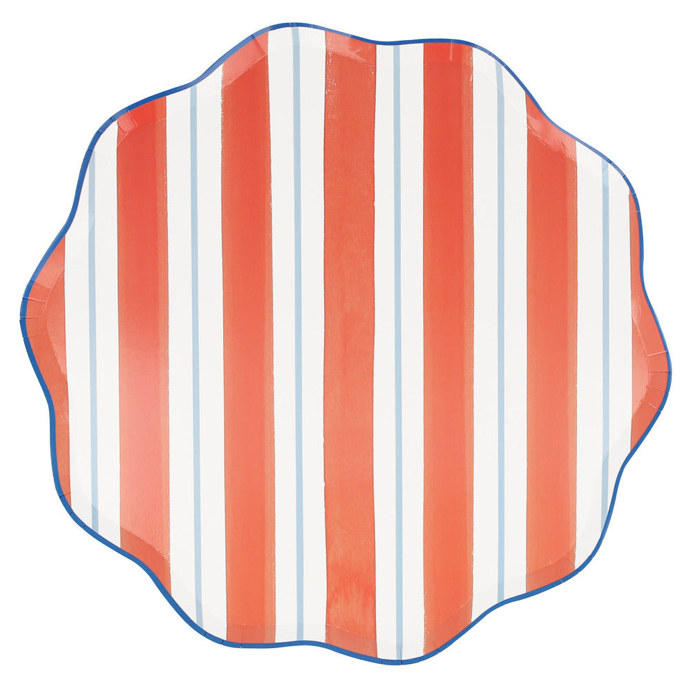 Platos preppy stripes - grandes