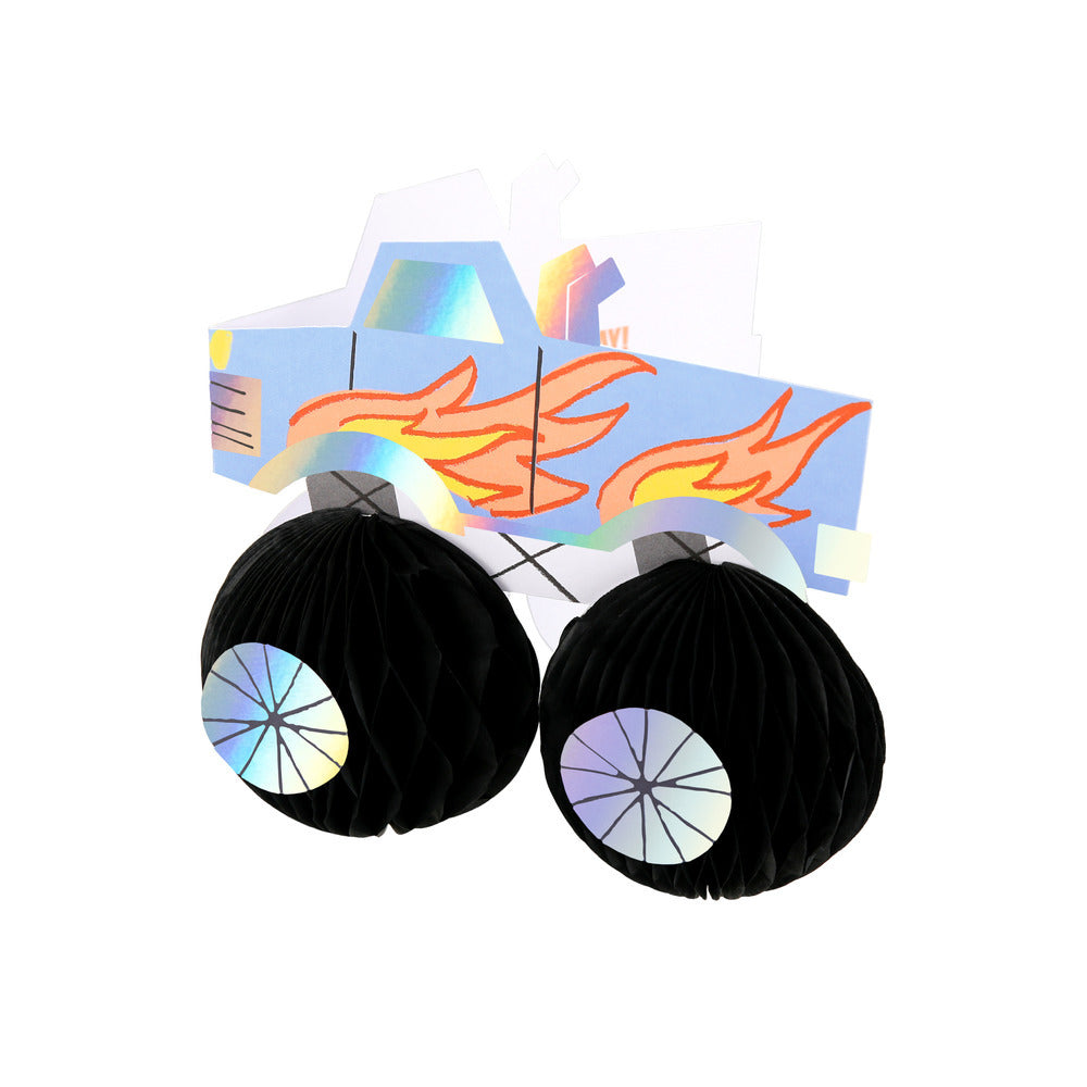 Tarjeta - monster truck (happy birthday)