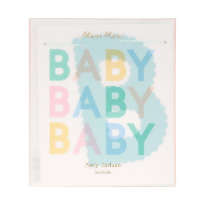 Guirnalda orillas onduladas - Baby pastel