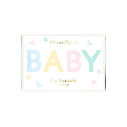 Guirnalda mini en cajita - Baby pastel