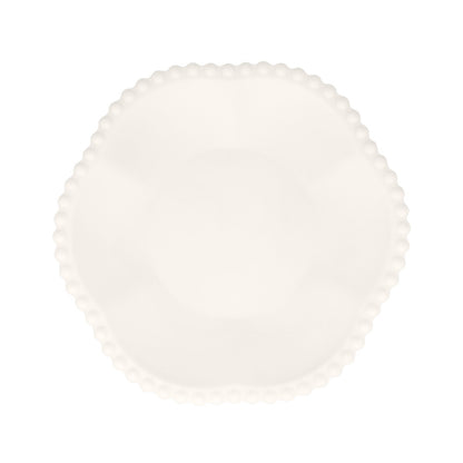 Platos compostables borde puntos - blancos pequeños