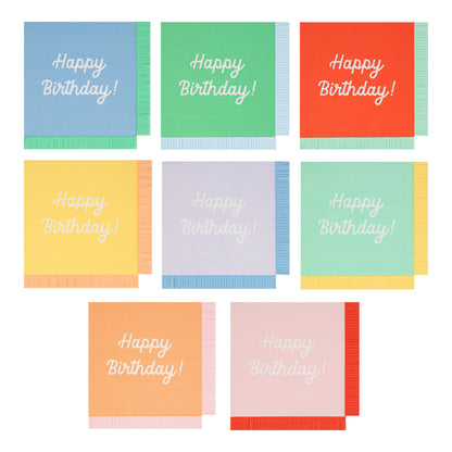 Servilletas mix Happy Birthday - grandes