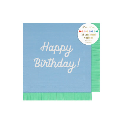 Servilletas mix Happy Birthday - grandes