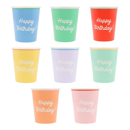 Vasos mix Happy Birthday