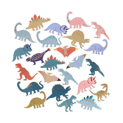 Stickers en cajita - dinosaurios