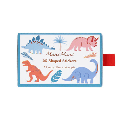 Stickers en cajita - dinosaurios