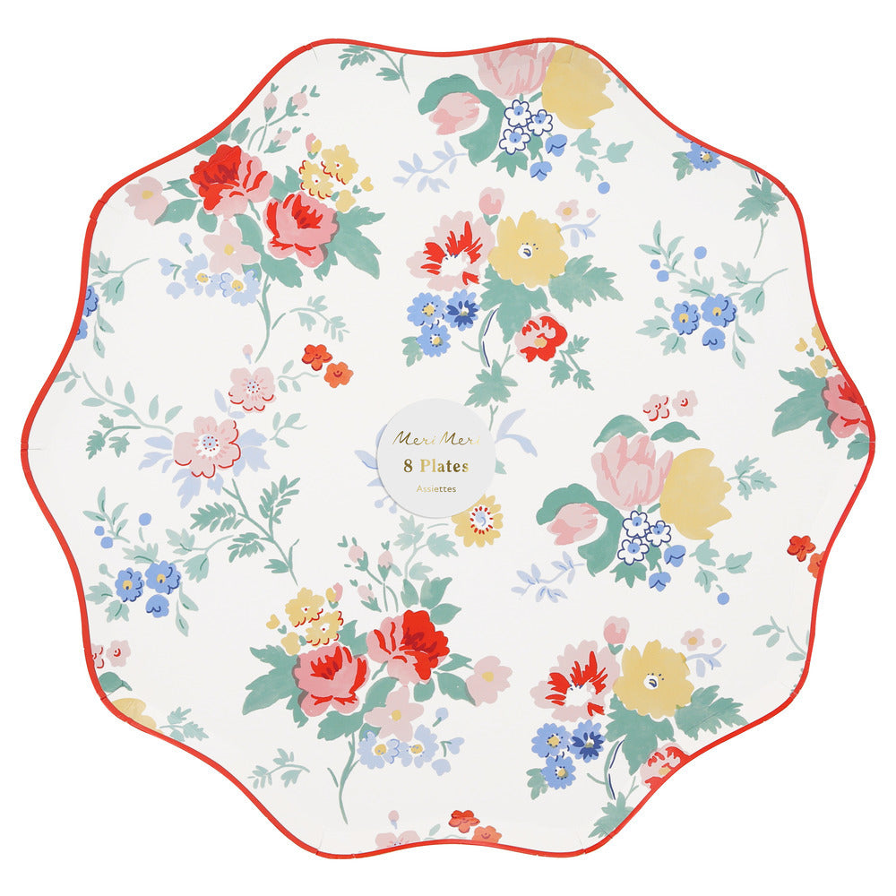 Platos flores vintage - grandes