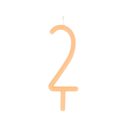 Vela número 2 - delgada damasco