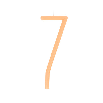 Vela número 7 - delgada damasco