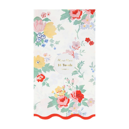 Servilletas flores vintage - alargadas