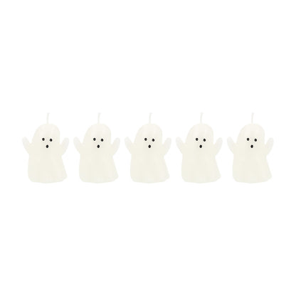 Velas de mesa pequeñas con forma de fantasma