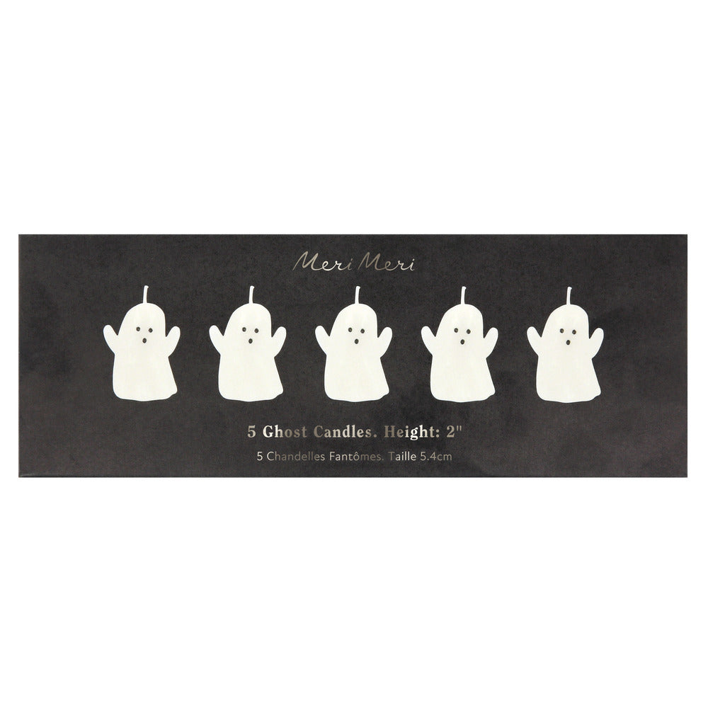 Velas de mesa pequeñas con forma de fantasma