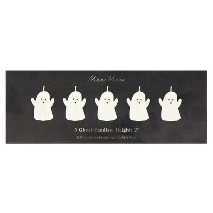 Velas de mesa pequeñas con forma de fantasma