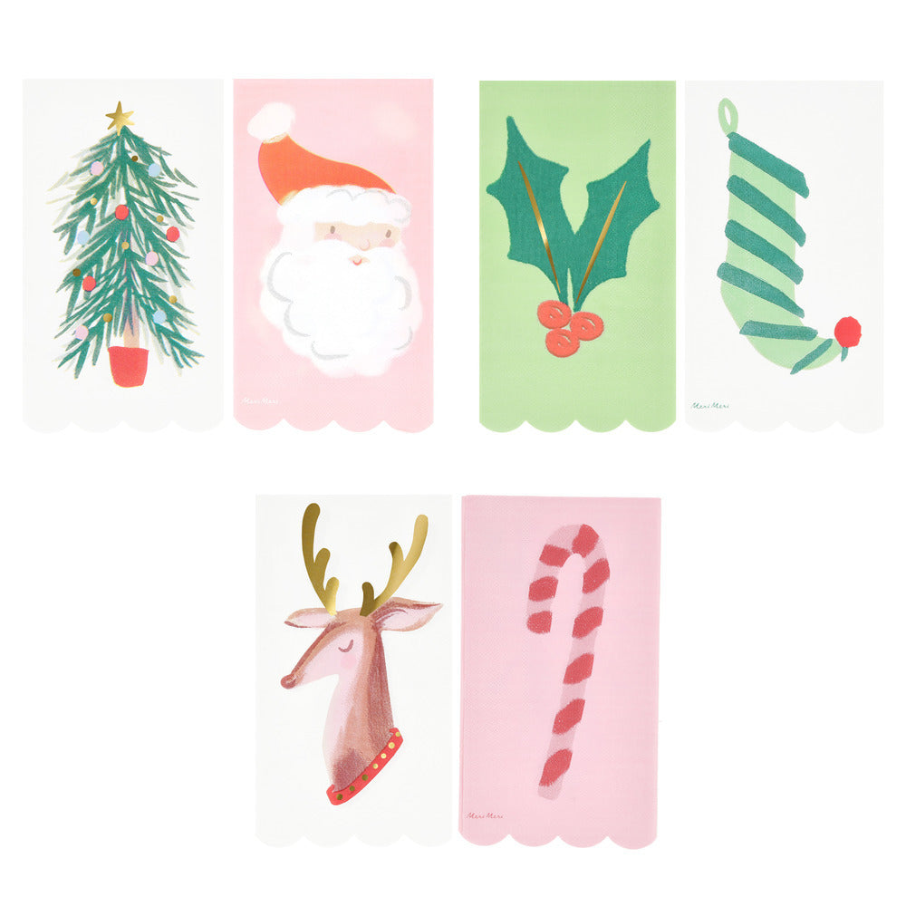 Servilletas Navidad - alargadas