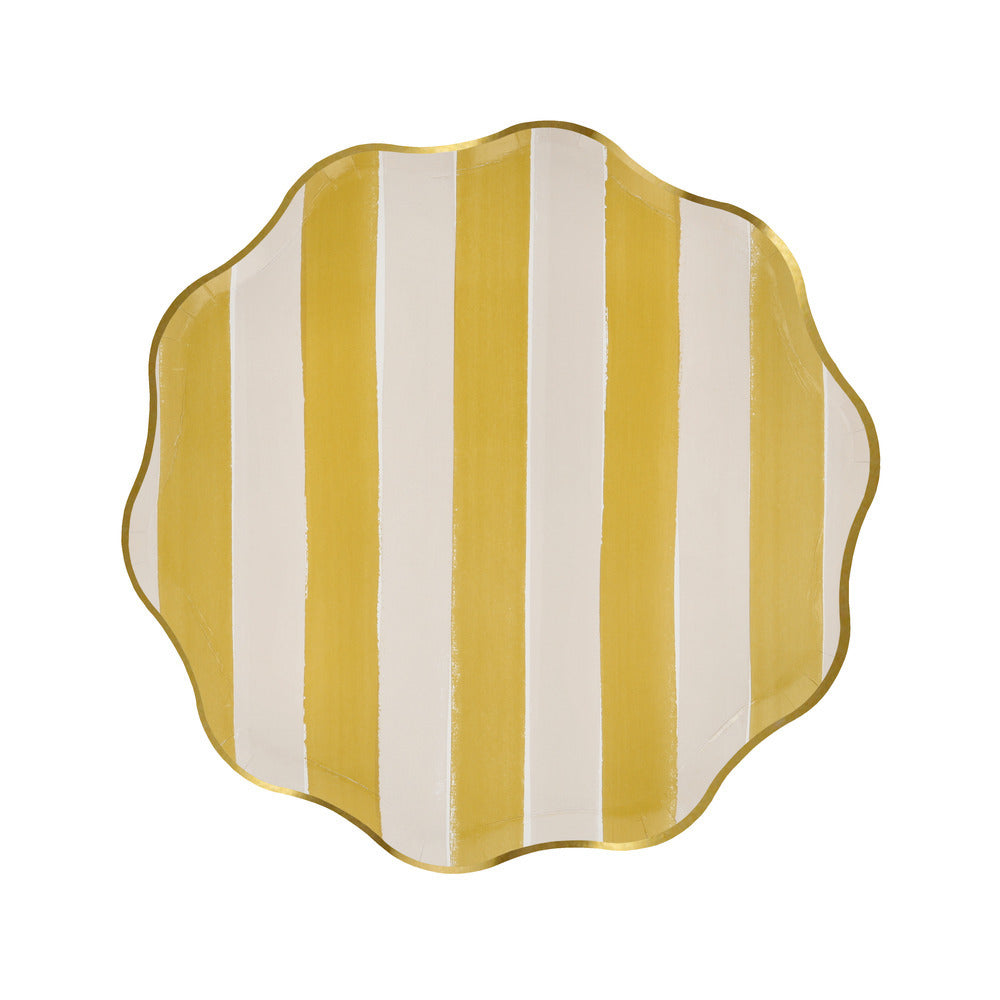 Platos rayas otoñales - medianos