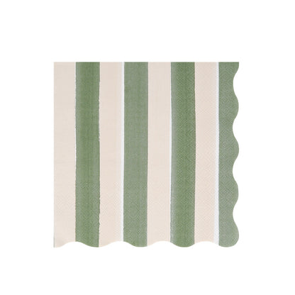 Servilletas rayas otoñales - grandes