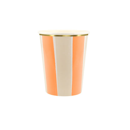 Vasos rayas otoñales