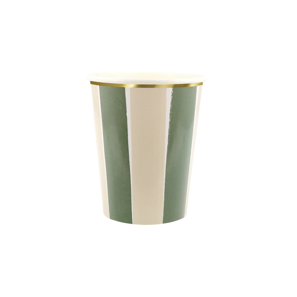 Vasos rayas otoñales