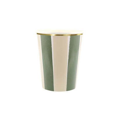 Vasos rayas otoñales