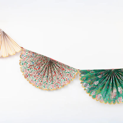 Guirnalda abanicos Navidad Liberty