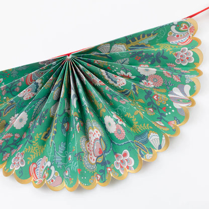 Guirnalda abanicos Navidad Liberty