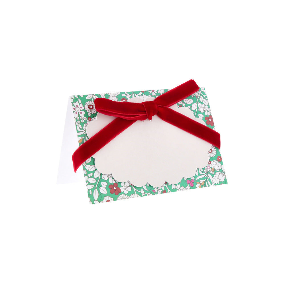 Porta nombre colores Navidad Liberty