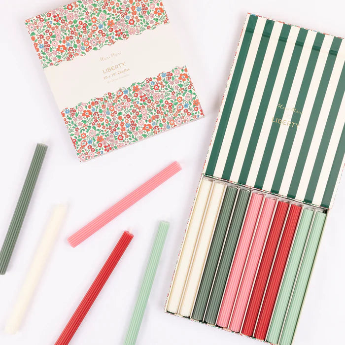 Set de velas de mesa Liberty diseño Navidad