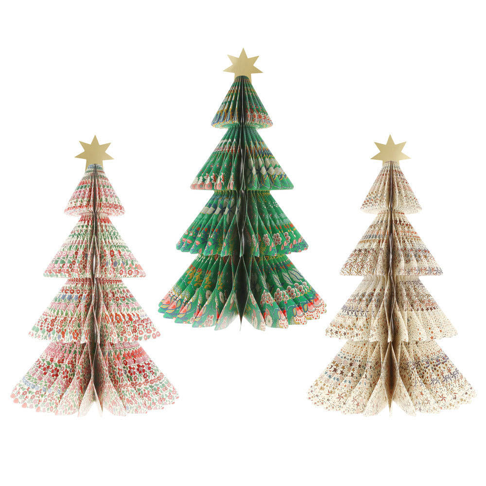 Arboles de papel Navidad Liberty