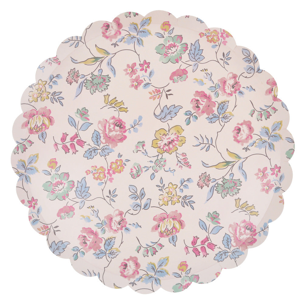 Platos con diseño chintz floral - grandes