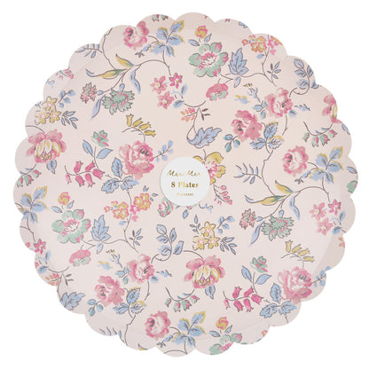 Platos con diseño chintz floral - grandes