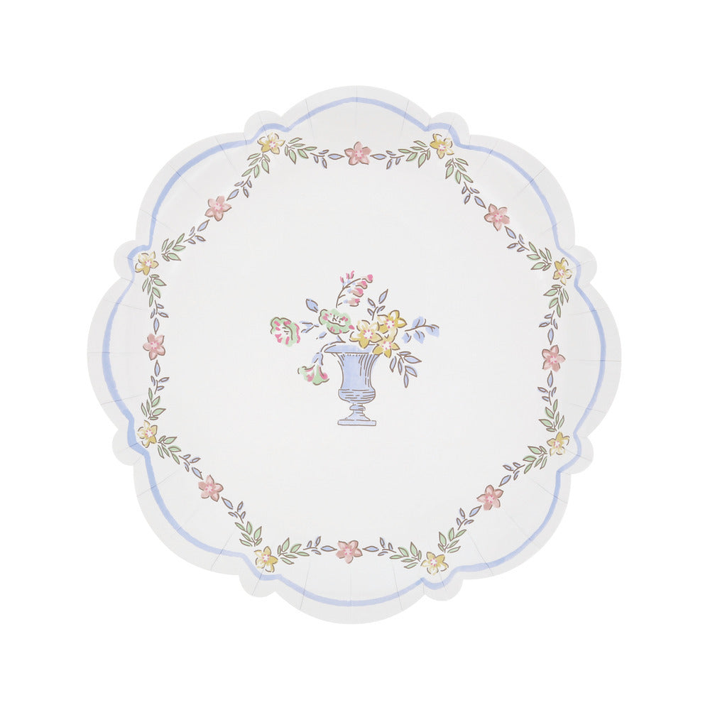 Platos con borde diseño chintz - medianos