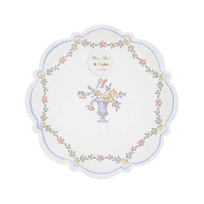 Platos con borde diseño chintz - medianos