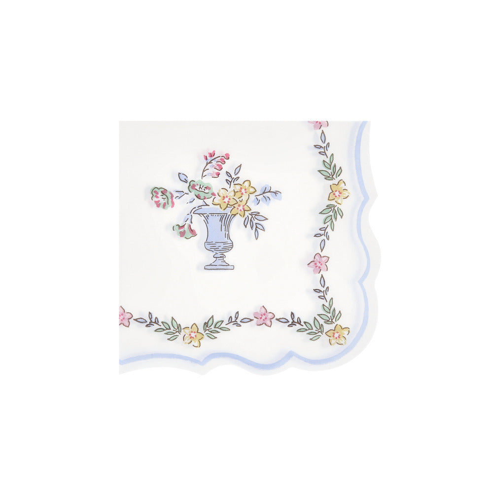 Servilletas con borde diseño chintz - pequeñas