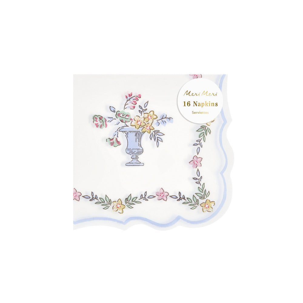 Servilletas con borde diseño chintz - pequeñas