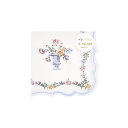 Servilletas con borde diseño chintz - pequeñas