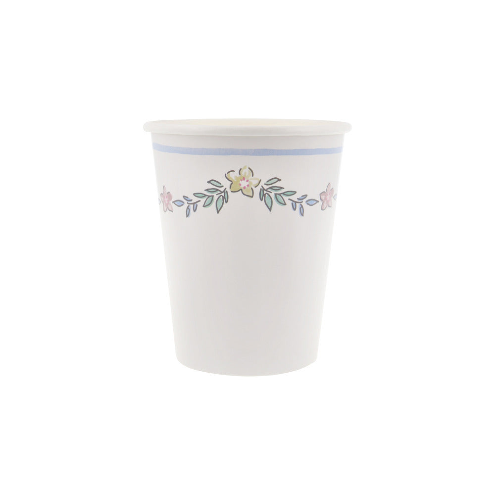 Vasos con borde diseño chintz