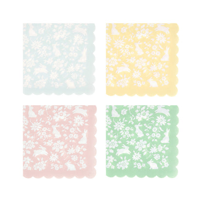 Servilletas pastel flores mini - pequeñas