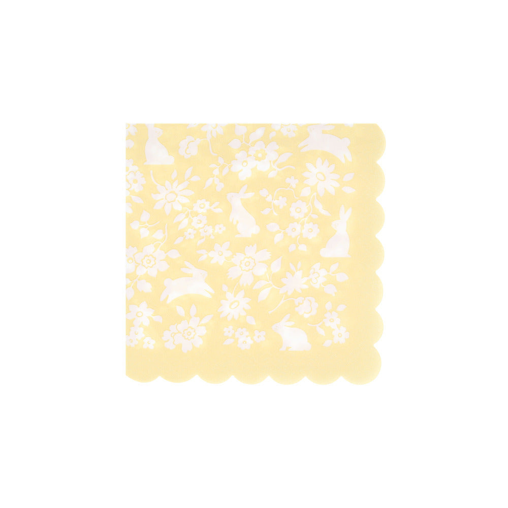 Servilletas pastel flores mini - pequeñas