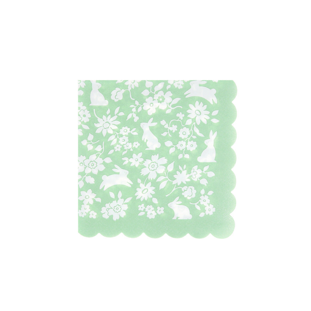 Servilletas pastel flores mini - pequeñas